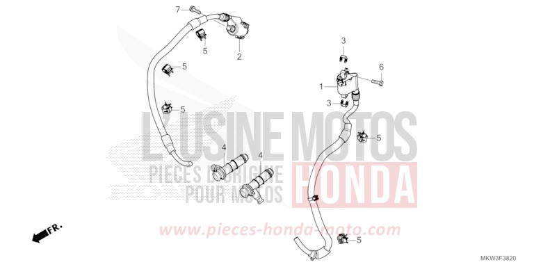 ZUENDSPULE von NC750X "Meca" CANDY CHROMOSPHERE RED (R381) von 2023